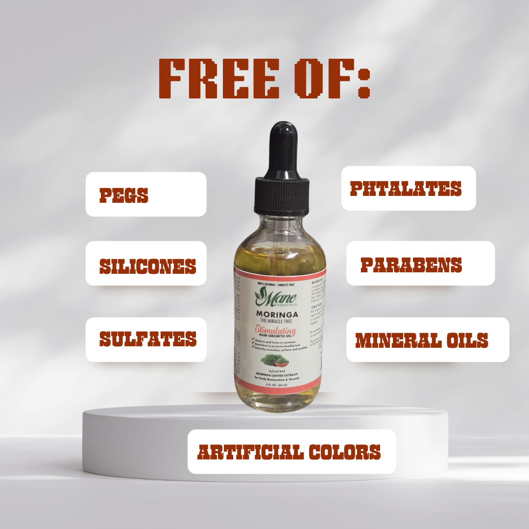 Moringa Hair Growth Oil for Scalp & Hair Nourishment | 2 FL OZ