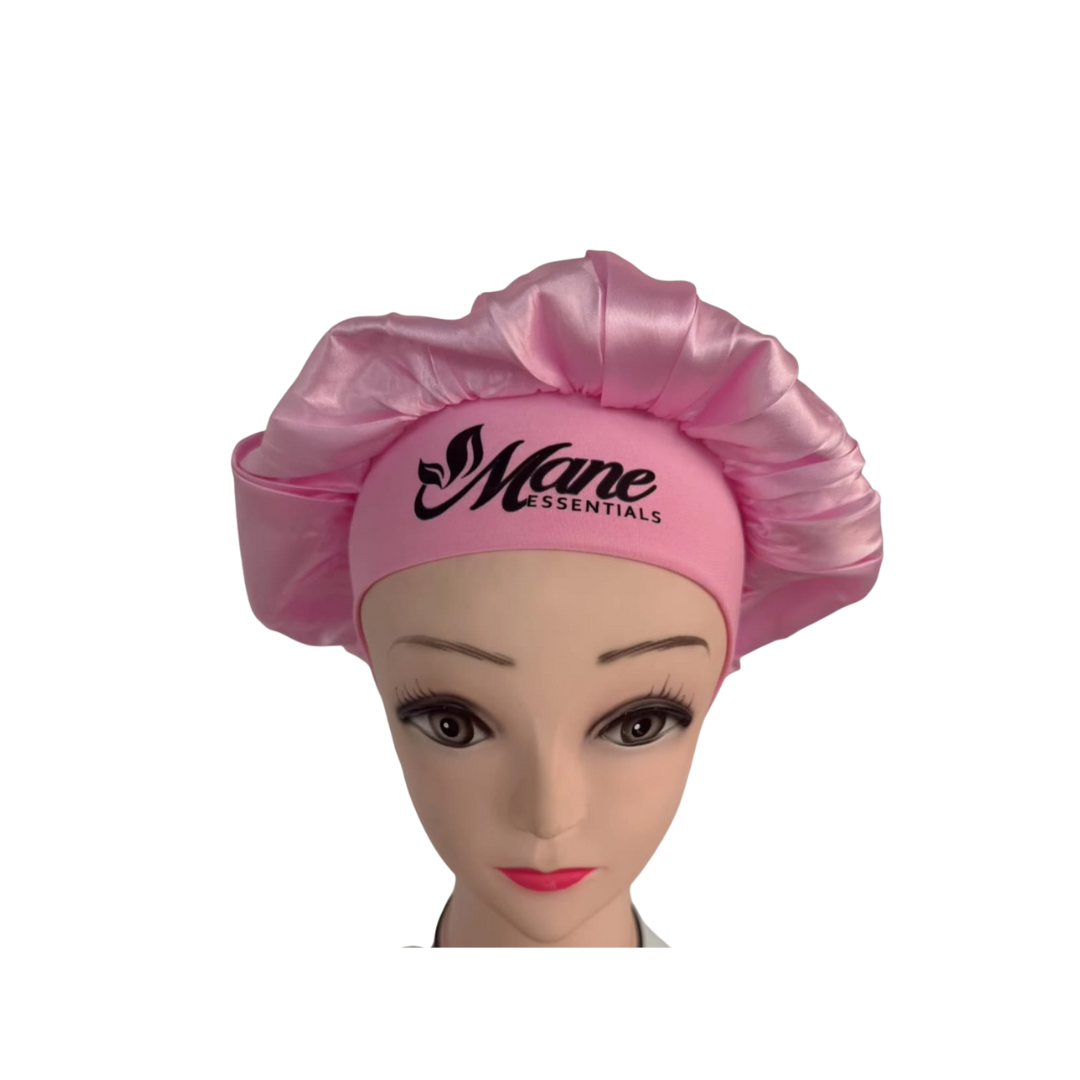 Satin Bonnet Silk Hair Bonnet for Sleeping, Sleep Bonnets for Women Large Wide Soft Band Sleep Cap for Curly Hair Braids