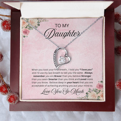To Amazing Daughter - Forever Love Neckalce