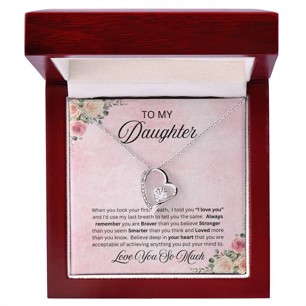 To Amazing Daughter - Forever Love Neckalce
