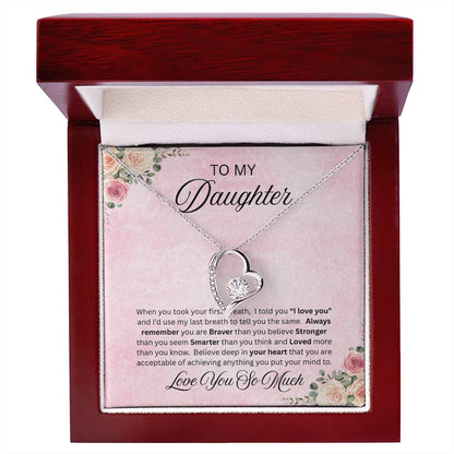 To Amazing Daughter - Forever Love Neckalce
