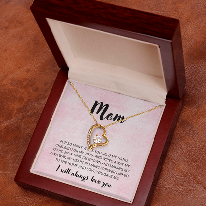 Mom | You Held my Hand | Forever Love Necklace
