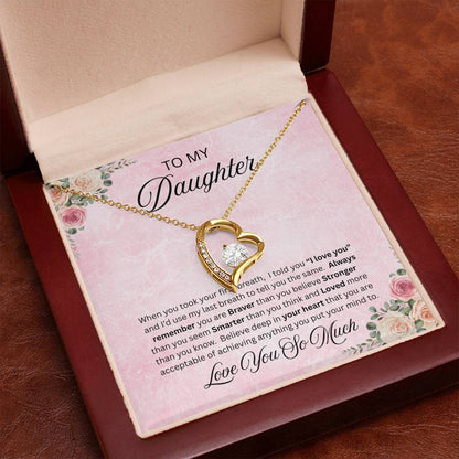 To Amazing Daughter - Forever Love Neckalce