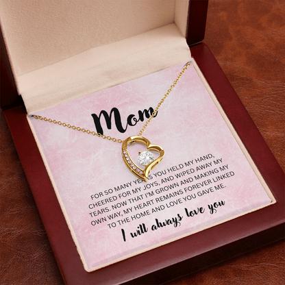 Mom | You Held my Hand | Forever Love Necklace