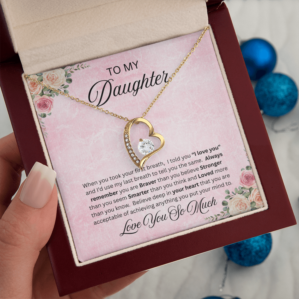 To Amazing Daughter - Forever Love Neckalce