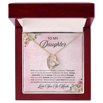 To Amazing Daughter - Forever Love Neckalce