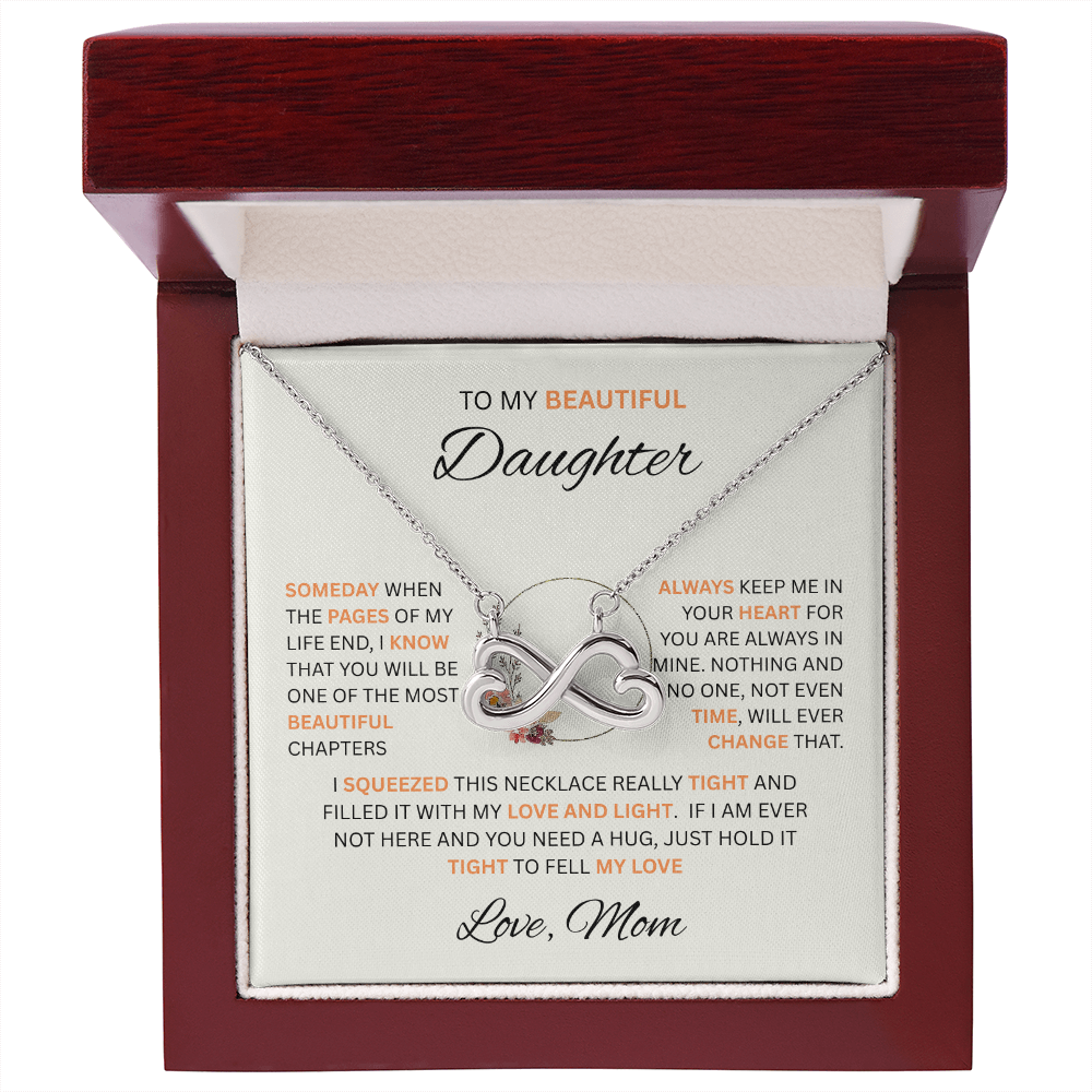 To My Beautiful Daughter | Someday When | Love Knot Necklace