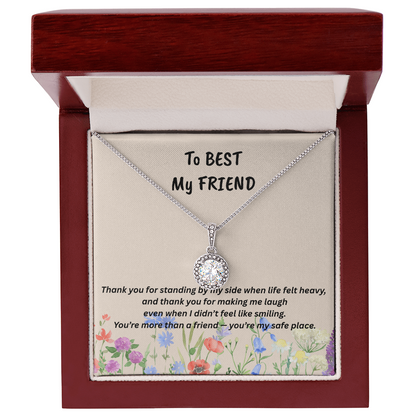 Best Friend Gifts for Birthday, Friendship Knot Necklace Silver, Meaningful Friendship Gifts
