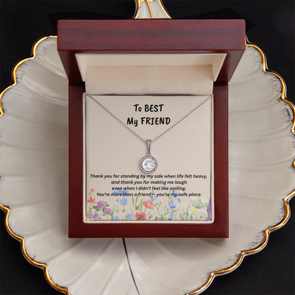 Best Friend Gifts for Birthday, Friendship Knot Necklace Silver, Meaningful Friendship Gifts