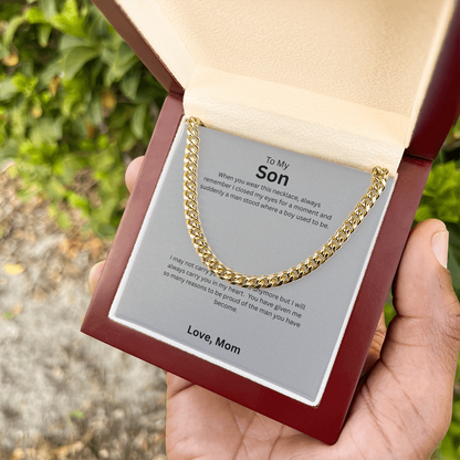 Manly & Timeless: Cuban Chain Necklaces - To My Badass Son Gift from Dad