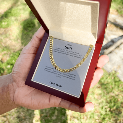 Manly & Timeless: Cuban Chain Necklaces - To My Badass Son Gift from Dad