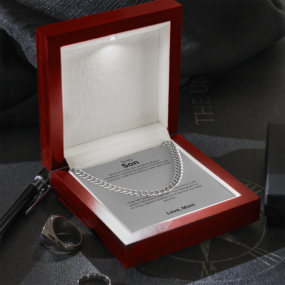 Manly & Timeless: Cuban Chain Necklaces - To My Badass Son Gift from Dad