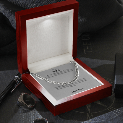 Manly & Timeless: Cuban Chain Necklaces - To My Badass Son Gift from Dad