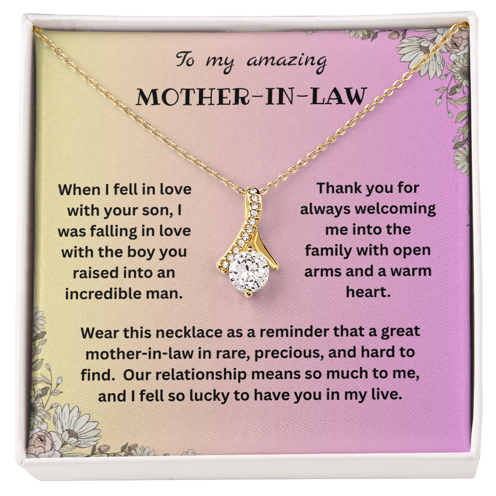 Mother-In-Law Gift - I Choose Your Son - Alluring Beauty Necklace