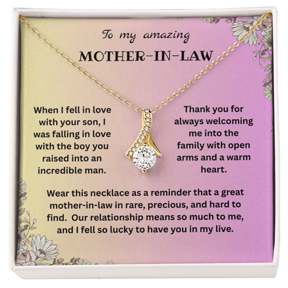 Mother-In-Law Gift - I Choose Your Son - Alluring Beauty Necklace
