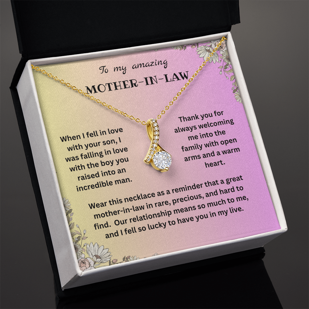 Mother-In-Law Gift - I Choose Your Son - Alluring Beauty Necklace