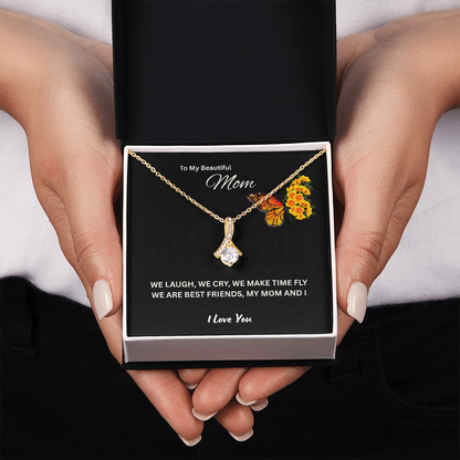 To My Mom, I Love You | Alluring Beauty Necklace