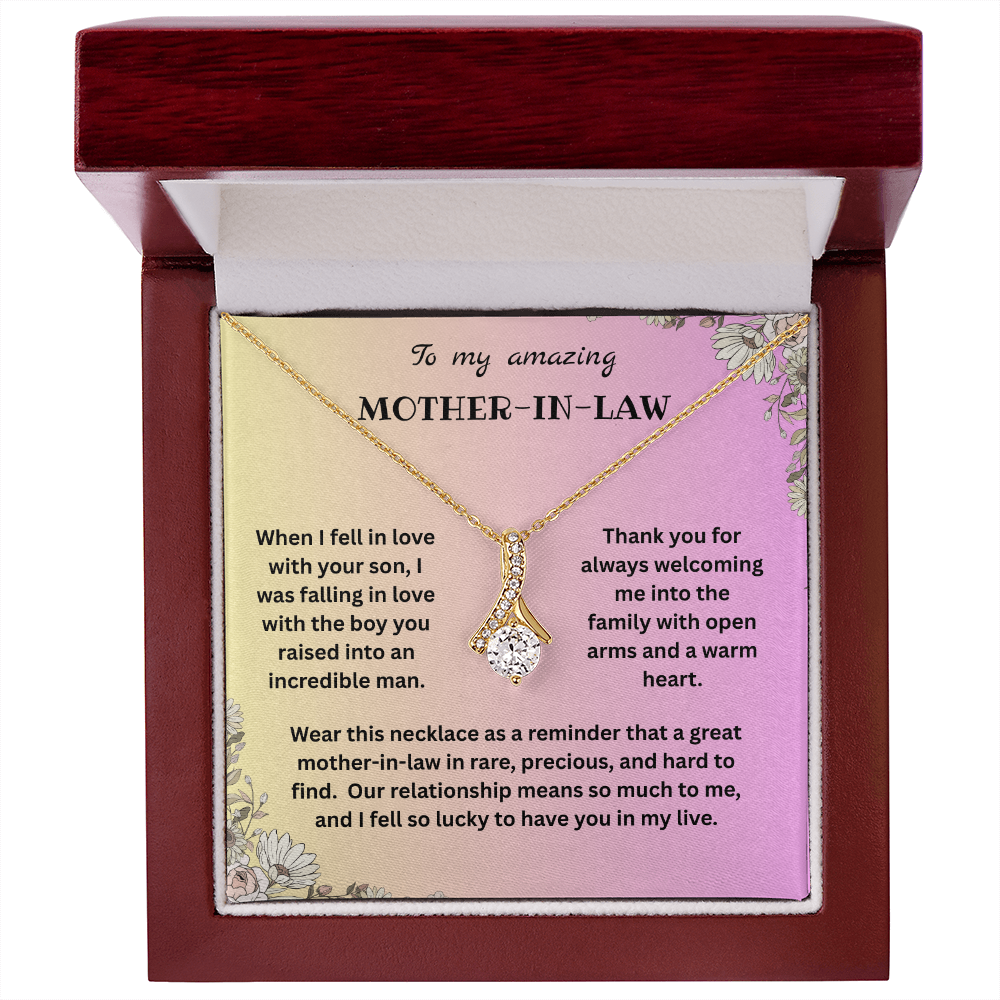 Mother-In-Law Gift - I Choose Your Son - Alluring Beauty Necklace