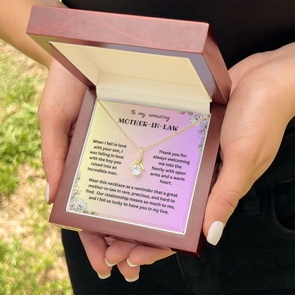 Mother-In-Law Gift - I Choose Your Son - Alluring Beauty Necklace