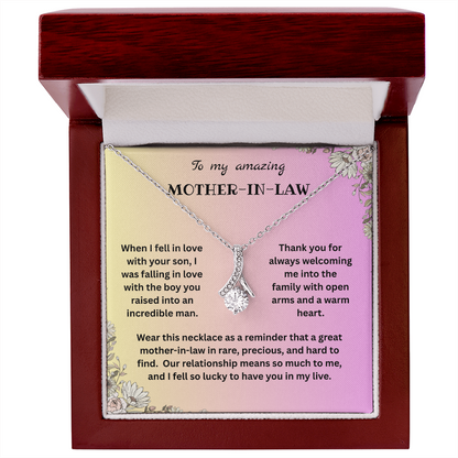 Mother-In-Law Gift - I Choose Your Son - Alluring Beauty Necklace