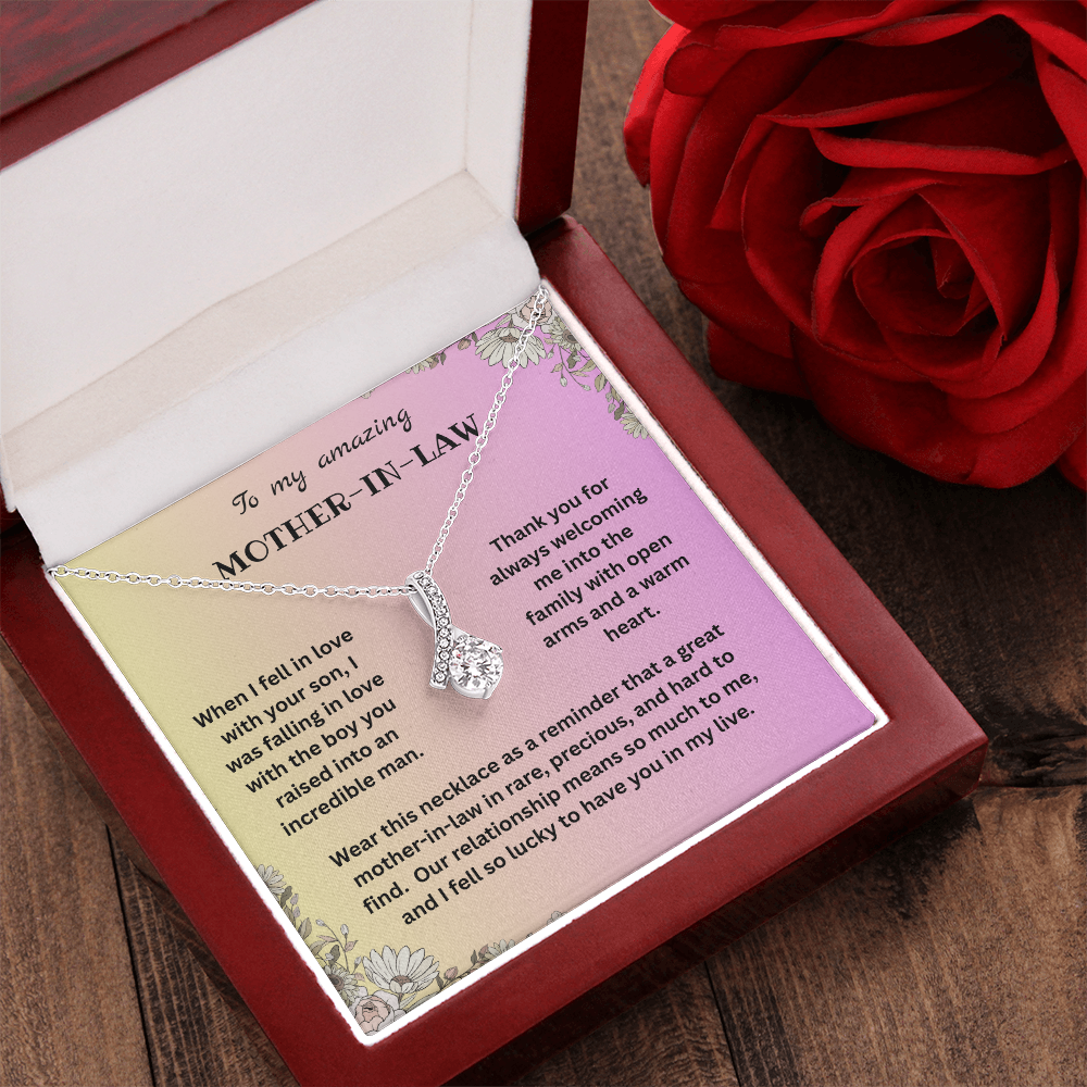 Mother-In-Law Gift - I Choose Your Son - Alluring Beauty Necklace