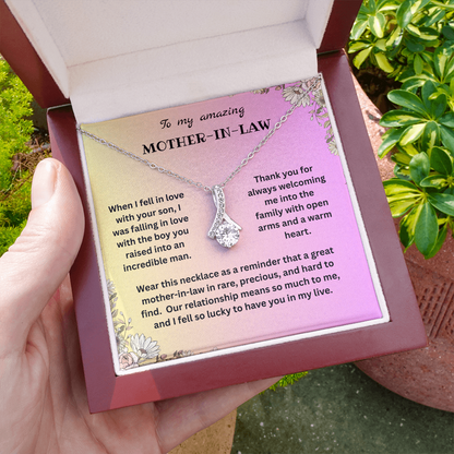 Mother-In-Law Gift - I Choose Your Son - Alluring Beauty Necklace