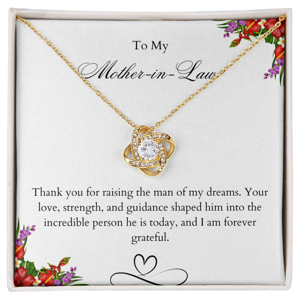 Mother of the groom gift, Mother of the Groom Necklace, Mother of the Groom gift Necklace, Thank you for raising the man of my dreams