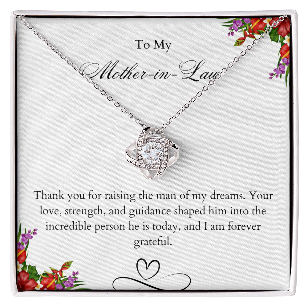 Mother of the groom gift, Mother of the Groom Necklace, Mother of the Groom gift Necklace, Thank you for raising the man of my dreams