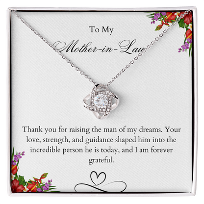 Mother of the groom gift, Mother of the Groom Necklace, Mother of the Groom gift Necklace, Thank you for raising the man of my dreams