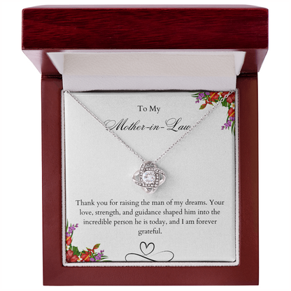 Mother of the groom gift, Mother of the Groom Necklace, Mother of the Groom gift Necklace, Thank you for raising the man of my dreams