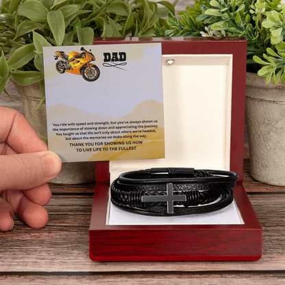 Father's Day Gifts from Daughter, Bracelet for Dad Birthday from Daughter and Son