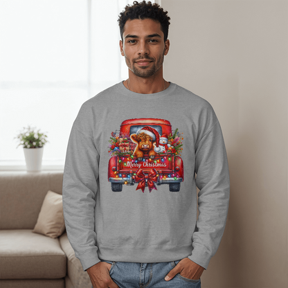 2025 Christmas Crew Sweatshirt, We Are Family Christmas Long Sleeve, Family Christmas Tops, Festive Holiday Shirt,Christmas Party Sweatshirt