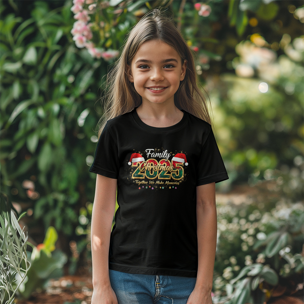 Child 2025 Christmas Crew Sweatshirt, We Are Family Christmas Long Sleeve, Family Christmas Tops, Festive Holiday Shirt,Christmas Party Sweatshirt