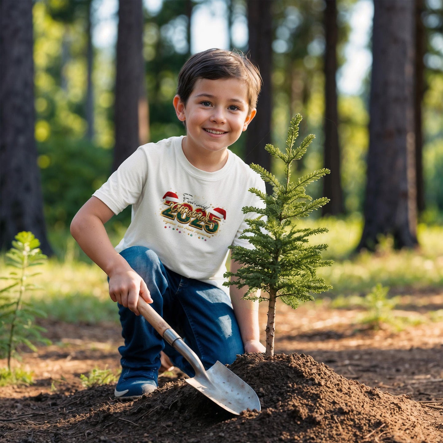 Child 2025 Christmas Crew Sweatshirt, We Are Family Christmas Long Sleeve, Family Christmas Tops, Festive Holiday Shirt,Christmas Party Sweatshirt