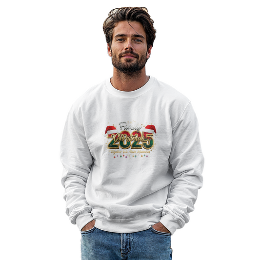 Men 2025 Christmas Crew Sweatshirt, We Are Family Christmas Long Sleeve, Family Christmas Tops, Festive Holiday Shirt, Christmas Party Sweatshirt