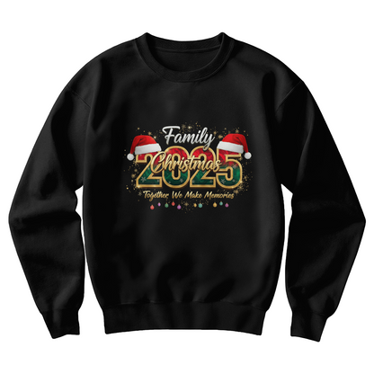 2025 Christmas Crew Sweatshirt, We Are Family Christmas Long Sleeve, Family Christmas Tops, Festive Holiday Shirt, Christmas Party Sweatshirt - Women