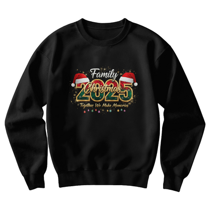 Men 2025 Christmas Crew Sweatshirt, We Are Family Christmas Long Sleeve, Family Christmas Tops, Festive Holiday Shirt, Christmas Party Sweatshirt
