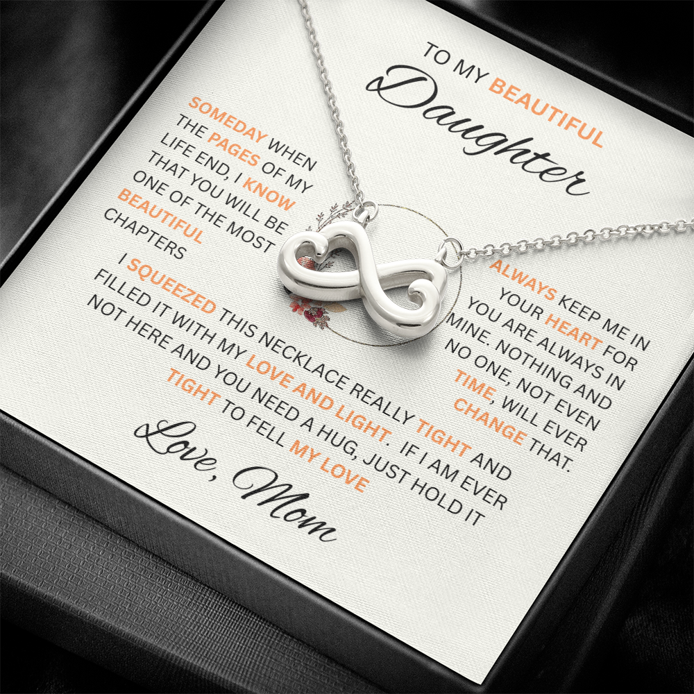 To My Beautiful Daughter | Someday When | Love Knot Necklace