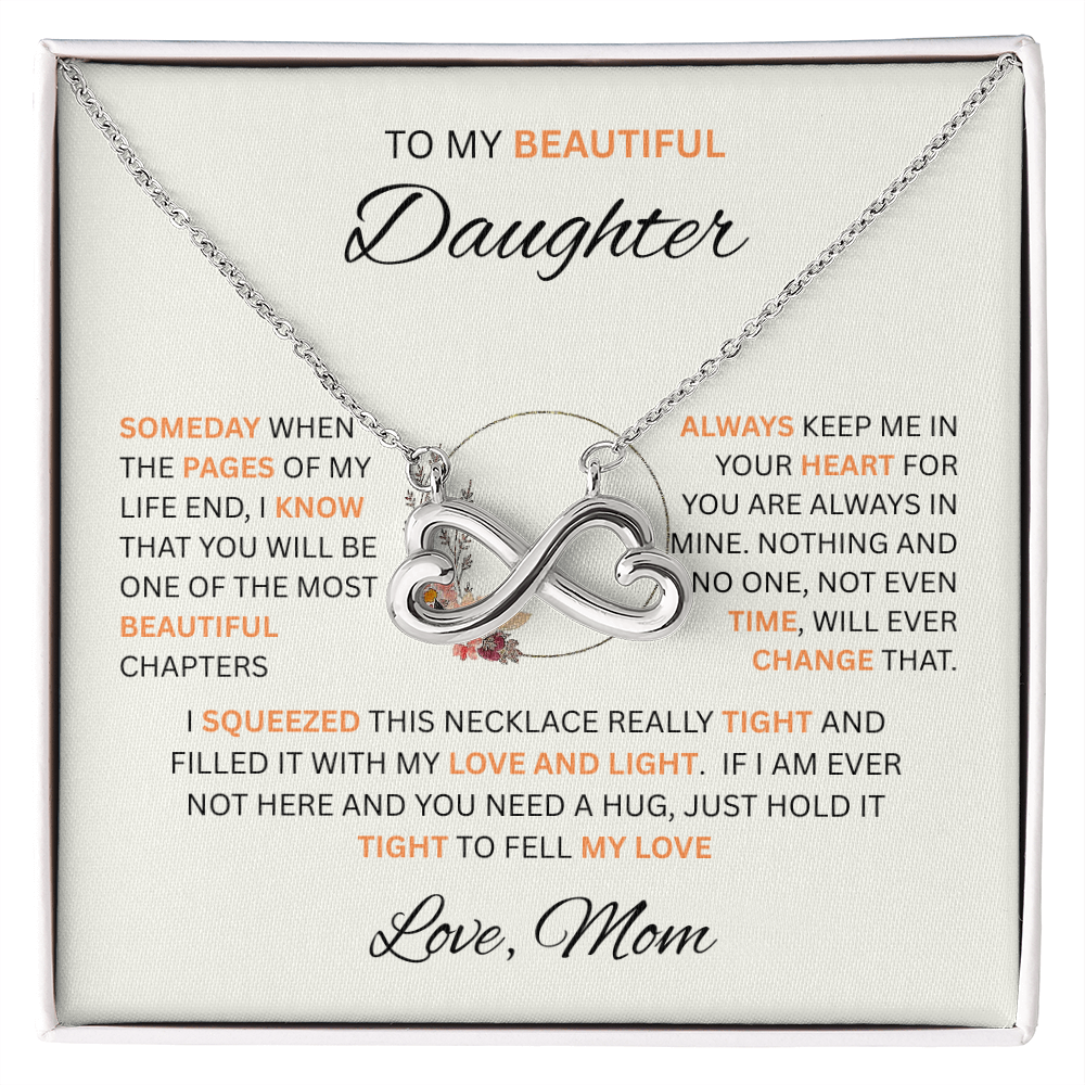 To My Beautiful Daughter | Someday When | Love Knot Necklace