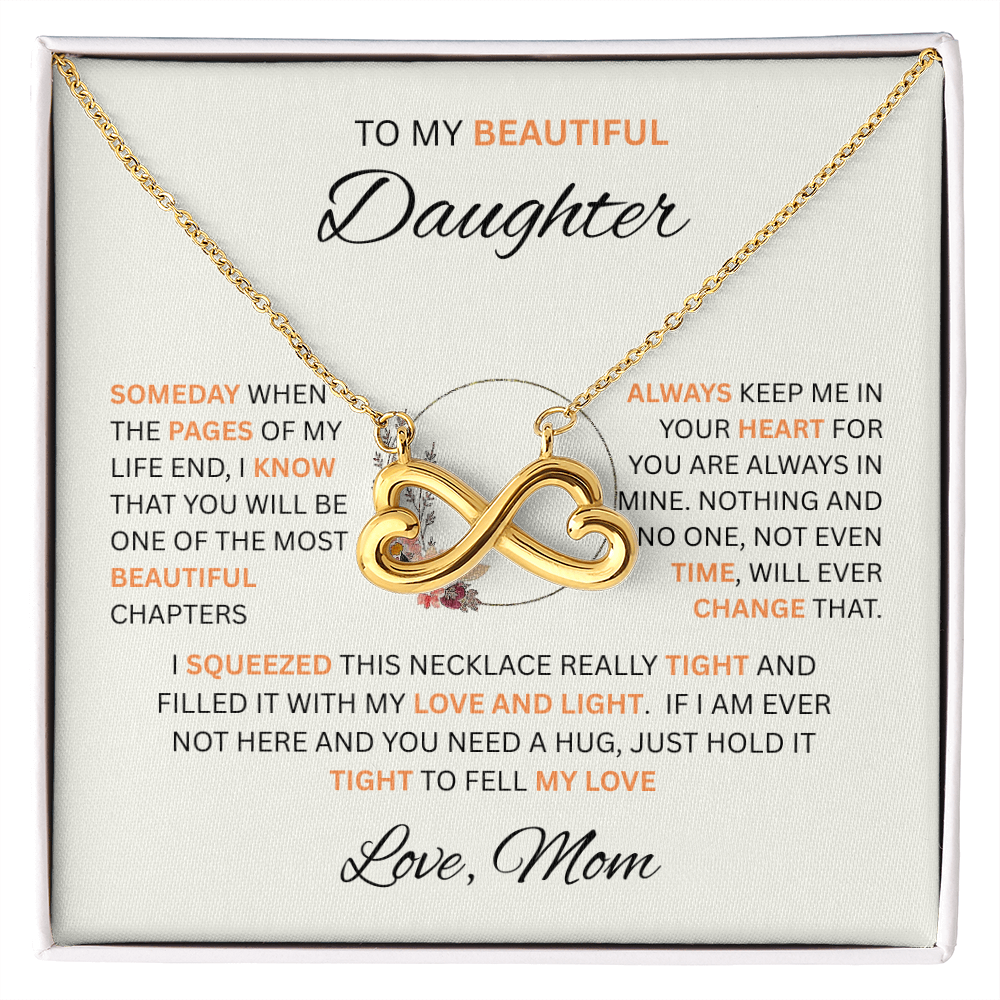 To My Beautiful Daughter | Someday When | Love Knot Necklace
