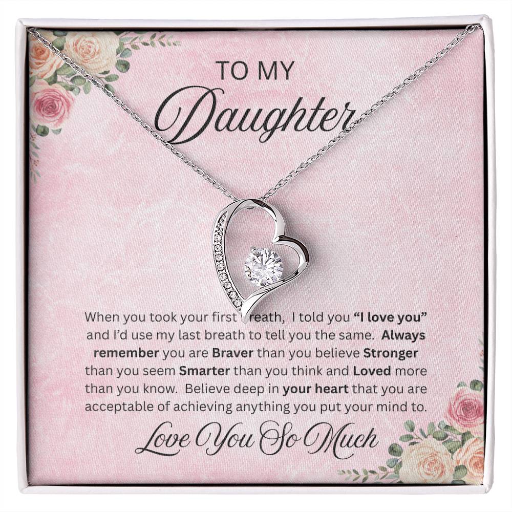 To Amazing Daughter - Forever Love Neckalce