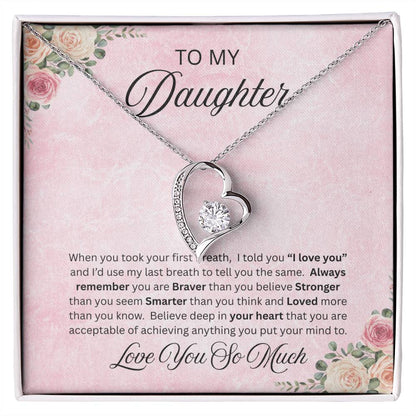 To Amazing Daughter - Forever Love Neckalce