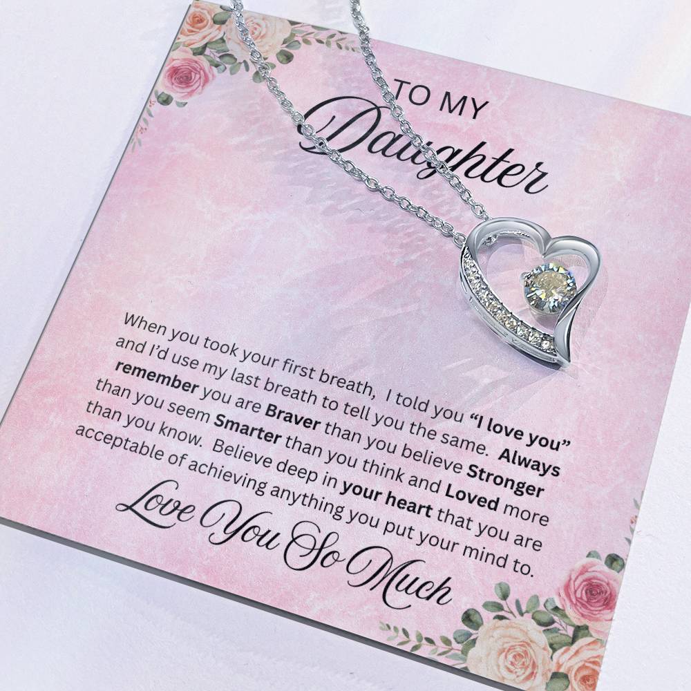 To Amazing Daughter - Forever Love Neckalce