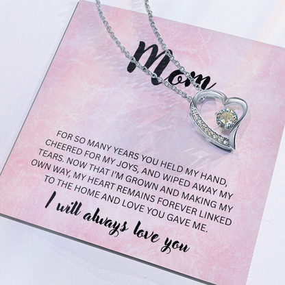 Mom | You Held my Hand | Forever Love Necklace