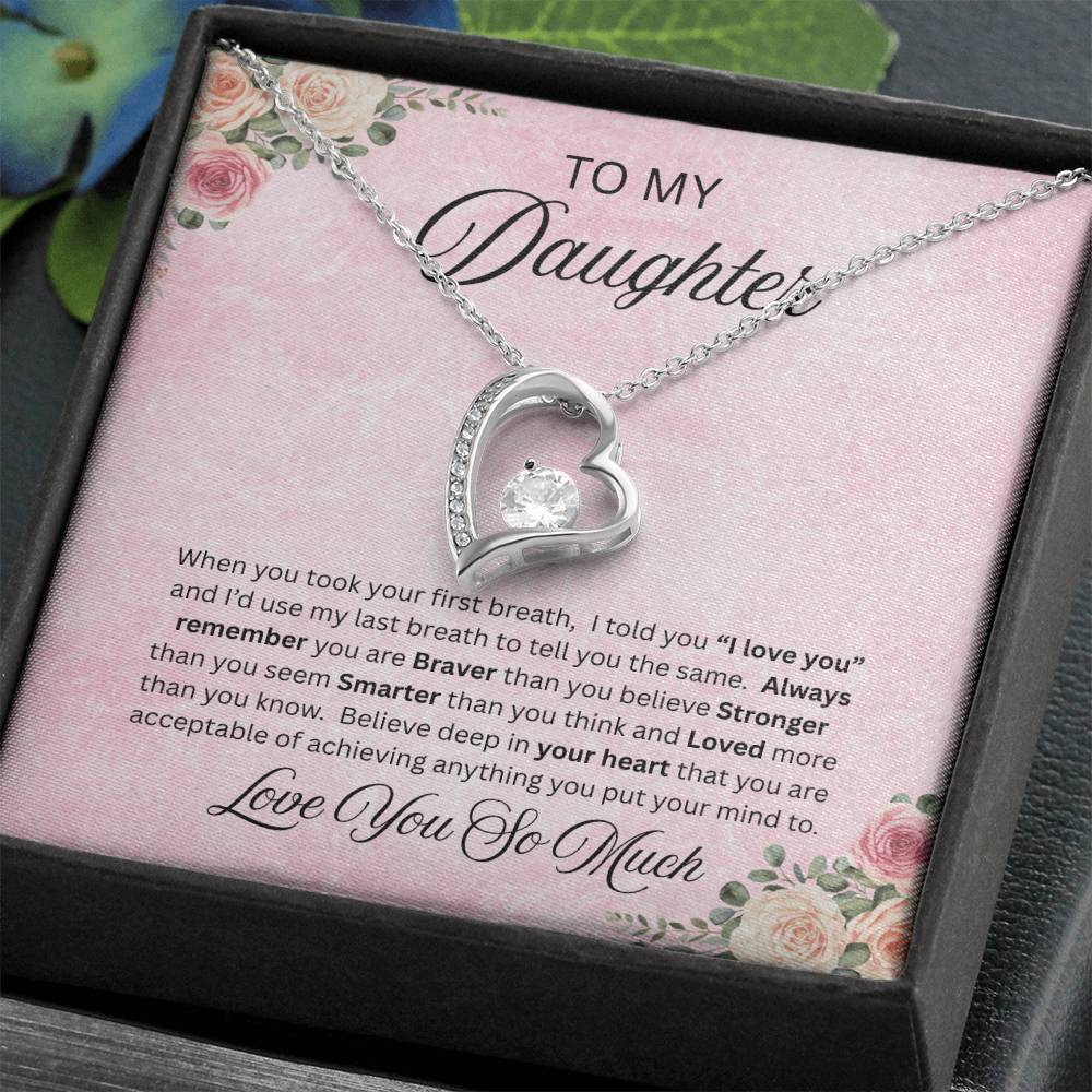 To Amazing Daughter - Forever Love Neckalce