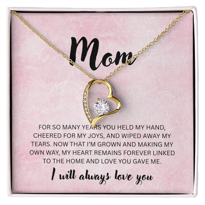 Mom | You Held my Hand | Forever Love Necklace