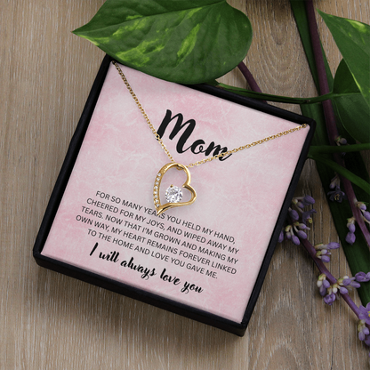 Mom | You Held my Hand | Forever Love Necklace