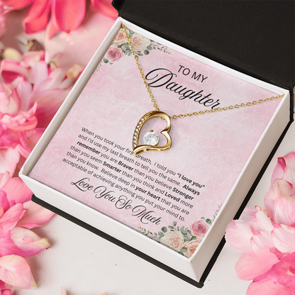 To Amazing Daughter - Forever Love Neckalce