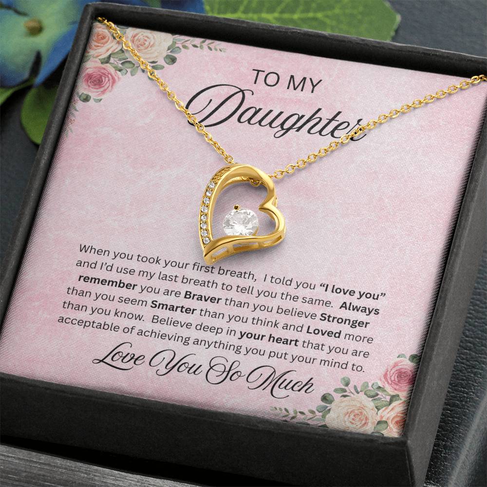 To Amazing Daughter - Forever Love Neckalce