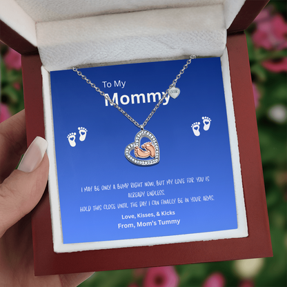 To My Mommy - Dazzling Forever Love Heart Necklace”